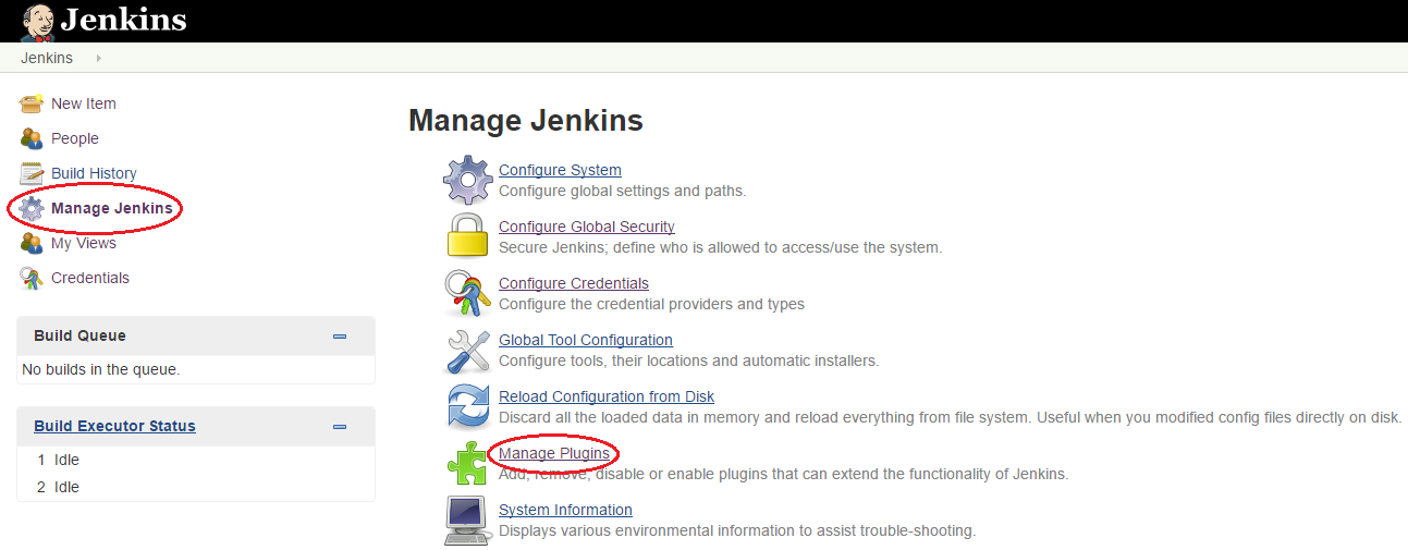 Create a new Jenkins project